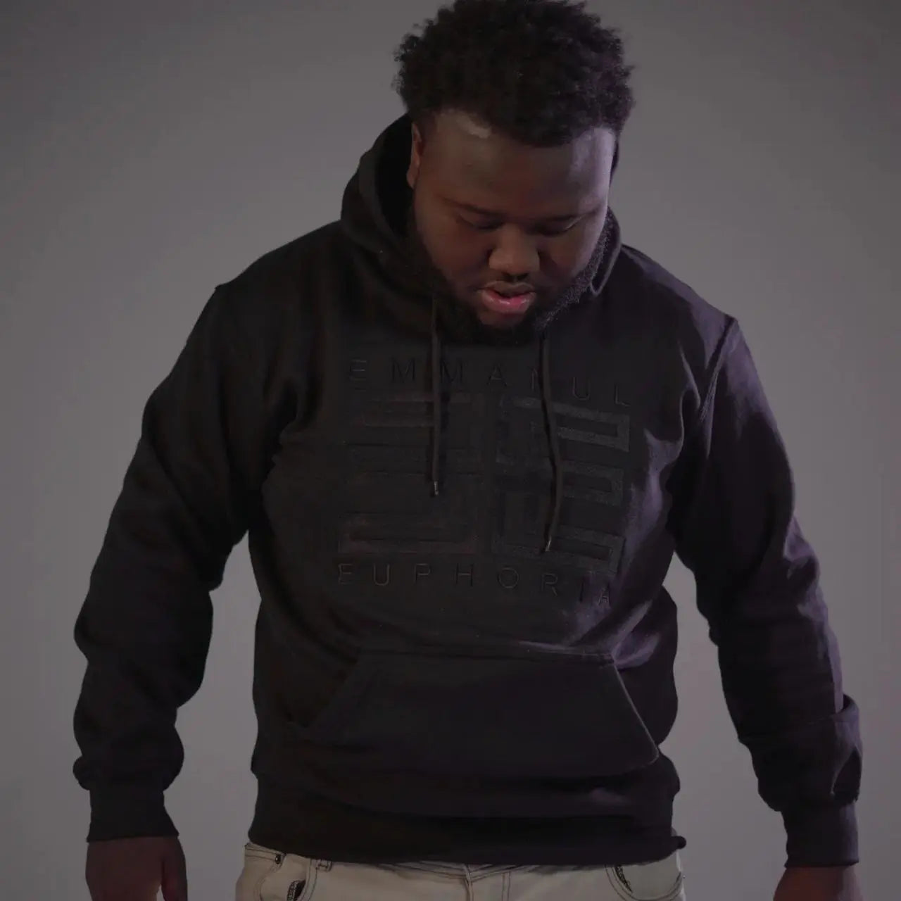 Black Euphoria Hoodie - EMMANUL EUPHORIA APPAREL